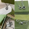 20% OFF montre montre collier 925 chaîne en argent hommes femmes double anneau pendentif crâne tigre avec colliers de lettre bijoux cadeaux G677