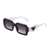 Sunglasses for Woman Black Designer Sunglass Metal Letters Fashion Men Accessories Two Style Large Frame