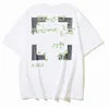 Summer Luxurys Mens and Womens T Shirt Designers Offs Clothing Loose Tees Tops Man Casual Street Graffiti Shirt Sweatshirt Kort ärm Tshirts Offs White