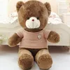 2024 nouveauté ours en peluche 80 coton marron clair géant 406080cm mignon ours en peluche énorme doux