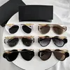 Gafas de sol de montura completa de moda de versión premium con logotipo de metal para mujeres u hombres con caja