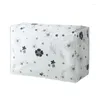 Storage Bags Foldable Quilt Bag Feather Print Home Clothes Pillow Blanket Travel Luggage Organizer