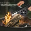 Blowers Outdoor Cooking BBQ Fan Portable Hand Crank Fan Air Flower Grill Picknick Camping Spis Accessories Barbecue Fire Bellows Tools