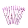 PCS Creative Fun Text Purple Neutral Pen Young Girl Heart Piglet Sign Student Examination Black Water