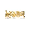 Tiffanyco Classic Pierścień Pierścień Top moda T pierścień domowy do domu srebrne serce w kształcie liści pierścień kroplowy pierścień kleju ze złotym ditowym koszulą biżuterii wysokiej jakości 695