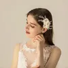 Hair Clips O565 Delicate Wedding Bridal Comb Chiffon Flowers Crystal Beading Handmade Bridesmaid Women Pageant Perform Prom Headpiece