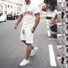 Survêtements pour hommes Los Angeles T-shirt Ensemble deux pièces à manches courtes Top Fashion Summer Loose Casual surdimensionné Long Street Style