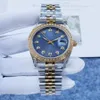 New arrival Purple 36mm Watch President Diamond Women Stainless Watches Lowest Womens Automatic Mechanical Wrist Gift278P