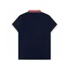 Nowy projektant męskiej koszulki Polo Czarno-biały czerwony niebieski moda swobodna ekskluzywna 100% bawełniana oddychająca oddychanie Slim-Fit Commercial Street Lapel S-XXL