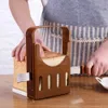 Foldable Bread Cutting Guide Toast Slicer Stand Plastic Bakeware Slicing Tool Thickness Adjustable Household 240226