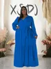 Robes de grande taille élégantes pour femmes, vêtements d'automne à manches longues, type chemise Maxi dames, vente en gros, livraison directe