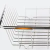 Storage Bottles Expandable Dish Drying Rack Over The Sink Kitchen Stainless Steel Drainer In Or On Counter