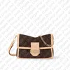 Torby na płótnie na górze. M47149 Dauphine Soft GM MM / Designer torebka Torebka Hobo Torka sprzęgło Evening Bagiete Tote Torebka Crossbody Torka na ramię