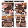Pots 15Pcs Garden Seedling Trays Biodegradable Peat Pots Seed Starter Tray Plant Nursery Pot With Plant Labels Marker Garden Supplies