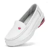 Casual Shoes Women Nursing Platform Sneakers Kvinnlig vit kil höjd ökar ihålig mor zapatillas de mujer