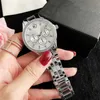 26% DI SCONTO orologio Orologio da donna ragazza diamante cristallo 3 quadranti stile metallo cinturino in acciaio al quarzo con M134