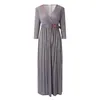 Eleganta festklänningar för kvinnor med lågklippt paljettklänning med bälte niopunktshylsa ruffle fody long plus size 240226