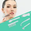 Dispositivi Elettroterapia ad alta frequenza Tubo per elettrodi di vetro Bellezza Terapia del viso Neon Argon Fusion Wands Macchina per la rimozione di macchie di acne antirughe