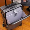 Sac à dos cadre en aluminium chariot bagages valise de voyage d'affaires sur roues valise sac pour ordinateur portable bagage roulant avec paquet Micro USB