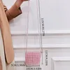 Avondtassen op maat gemaakte handgemaakte kralen roze zoete transparante gelei mode veelzijdige crossbody voor vrouw zomer mobiele ID-tas