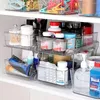Kitchen Storage 2 Tier Clear Organizer With Dividers Bathroom Vanity Counter Organizing Tray Under Sink Closet Organization