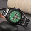 Orologio New Fashion Mens Watches Quartz Movement Watch Luxury Leather Cing With Waterproof Sport Owch per uomo OM0121608