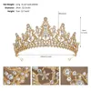 Korony konkursów na gorąco do królowych Wysokiej jakości barokowe kryształowe akcesoria do włosów ślubne noszenia i korony