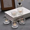 Posiadacze świec 12PCS TEALIGHT Holder Małe wotywne do stolika szklana herbata światło świece imprezowe