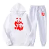 Men's Tracksuits 2024 Arrived Men Women Print Hoodie Sweatshirt Sweatpants Suit 2PC Casual Jogging Sports Hooded Pullover Sportswear Set