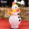 Atacado design original 2,5mH 8 pés de altura publicidade inflável boneco de neve soprado personagem de bola de neve de desenho animado para festa de Natal decoração de eventos brinquedos esportivos