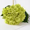 Fleurs décoratives simulées boule brodée unique, Bouquet d'ornement de fleurs, décoration de mariage, tête de feuille artificielle