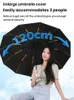 Automatisk paraply förtjockad förstärkta män kvinnor sol regn dubbel användning svart gummi solskydd vindtät storm 240301