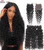 Ishow Virgin Weave Extensions Körperwelle 828 Zoll für Frauen gerade tiefe lose lockige Wasser Tressen natürliche schwarze Farbe menschliches Haar Bu5416139