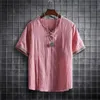 M-5XL Plus Size Summer Mens Shirts Plain Color Korean Fashion Men Short Sleeve Hawaii Short Sleeve Shirt Light Weight Clothing 230226