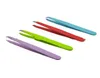 Nova venda 24 pçs colorido de aço inoxidável ponta inclinada pinças sobrancelha ferramentas remoção do cabelo 3256225