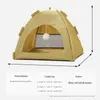 Winter Pet Cat Tent Bed Warm Cushions Furniture Sofa Basket Beds Clamshell Kitten Tents Cats House Supplies Products Accessories 240226