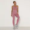 Lu Align Sport Outfit Outfits Seamless Tracksuits Yoga Sets Sports Solid Training Cycling Gym Fitness Bra Leggings Runing Tight Jogger Gry Lu-08 2024