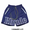 Rhode High Street Rhude Summer Letter Printing Strilding 3M Refleksyjne hip -hopowe Spodnie Casual Pants Męs