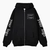 Anpassade zip up hoodies män kvinnor personlig tryckt tröja design ditt eget mönster y2k streetwear dragkedja jacka rockar 240220