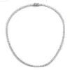 3mm 16 handgjorda 10k guldanpassade tennishalsbandkedjor isade ut def moissanite diamant lyxsmycken halsband