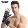 Lyft Aolikes 1Pair Gym handskar Body Building Sports Fitness Dubbell Workout Breattable Gloves For CrossFit Weight Lifting Training