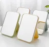 Folding Portable Mirror Square Cosmetic Princess Mirrors HD Make Up Mirror Women Travel Desktop Single Sided Large Makeup Mirrors 8138147