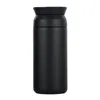 Water Bottles Portable Insulated Cup With Flat Lid Reusable Heat-Resistant Bottle For Home Car Office