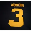 2324 #3 Quinn Nordin Michigan Wolverines Alumni College Jersey S-4XLor aangepaste naam of nummer trui