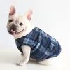 Jackets Red Blue Colors Plaid Design Two Feet Warm Pet Clothes for Spring and Autumn Luxury Design Cute Clothes for Dog Pet Products