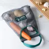 Borse portaoggetti 1 pezzo appeso a parete in stoffa arte frutta e verdura borsa a rete per borsa da guardaroba da cucina con grande capacità