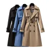 Nowy bur Bur Womens Coats Burbryys Women Coats Designer Women Windbreaker Beige Beige podwójnie piersi Topy marki Kobietowe odzież Rozmiar S-XXXL