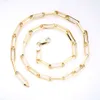 Plated Paperclip Chain 925 Long Chain Women Necklace Jewelry Gold Sliver Necklaces 925 Silver Stamped Free Link Chain
