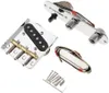 ALNICOV 6 STRINGS SADDEL BRIDGE PLATE 3 VÄGER SWITCH CONTROL PLATE NACK SET för Fender Electric Guitars Bytesdelar4527665