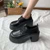 Sapatos de vestido plataforma mulher lolita gótico primavera estilo universitário bombas de couro oxford para mulheres japão uniforme escolar